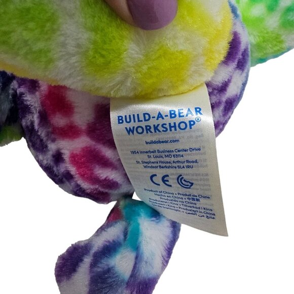 Build-A-Bear Rainbow Leopard Plush Stuffed Animal 17" - Picture 2 of 3